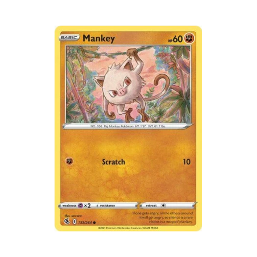 포켓몬 TCG 망키 C 퓨전 스트라이크 (영문판)