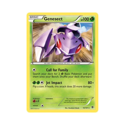 Pokemon TCG Genesect R Plasma Blast (English Ver.)