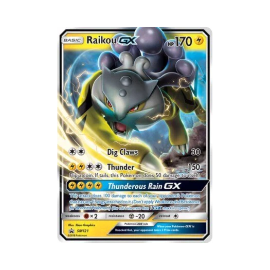 Pokemon TCG Raikou GX P Sun & Moon Promos (English Ver.)