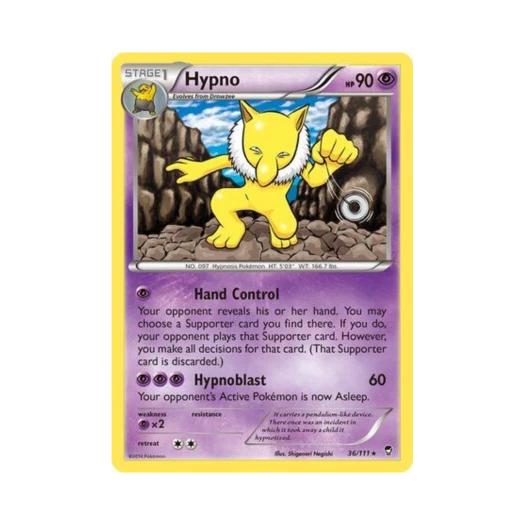 포켓몬 TCG 슬리퍼 R 퓨리어스 피스트 (영문판)