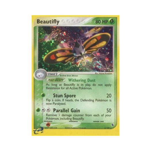 Pokemon TCG Beautifly RH EX Ruby & Sapphire (English Ver.)