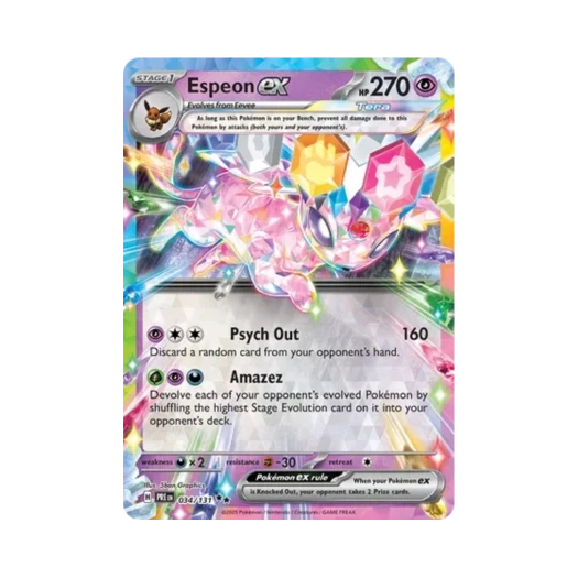 Pokemon TCG Espeon ex DR Prismatic Evolutions (English Ver.)