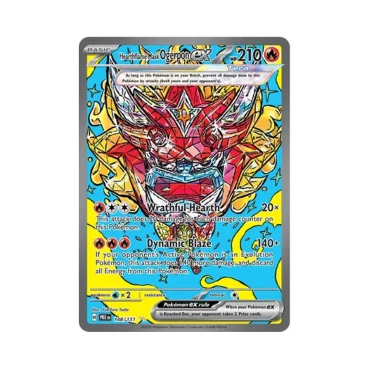 포켓몬 TCG 오거폰 화덕의 가면ex SIR 프리즈매틱 에볼루션즈 (영문판)