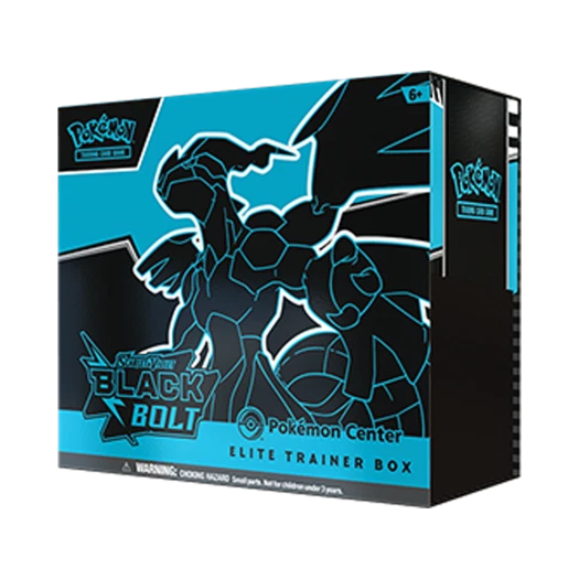 포켓몬 TCG 스칼렛 & 바이올렛 블랙 볼트 포켓몬 센터 엘리트 트레이너 박스 (영문판)