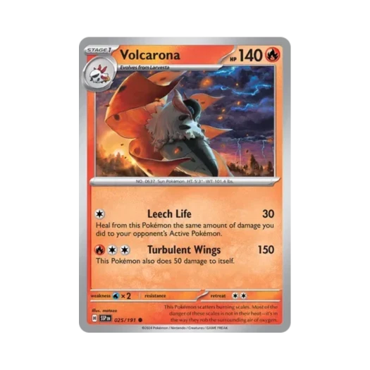 포켓몬 TCG 불카모스 C 서징 스파크 (영문판) 카드 이미지