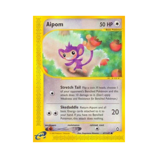 Pokemon TCG Aipom C Aquapolis (English Ver.)