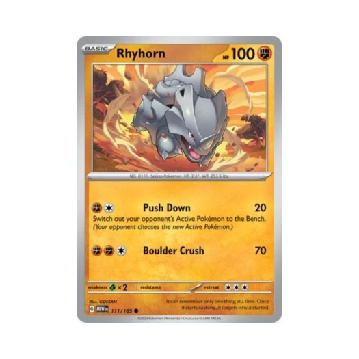 포켓몬 TCG 뿔카노 C 스칼렛 & 바이올렛 151 (영문판) 카드 이미지