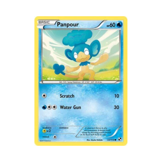 포켓몬 TCG 앗차프 C 블랙 & 화이트 (영문판)