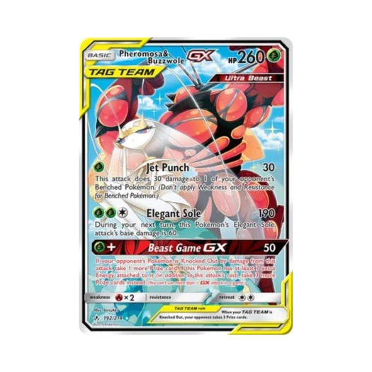 Pokemon TCG Pheromosa & Buzzwole GX RU Unbroken Bonds (English Ver.)