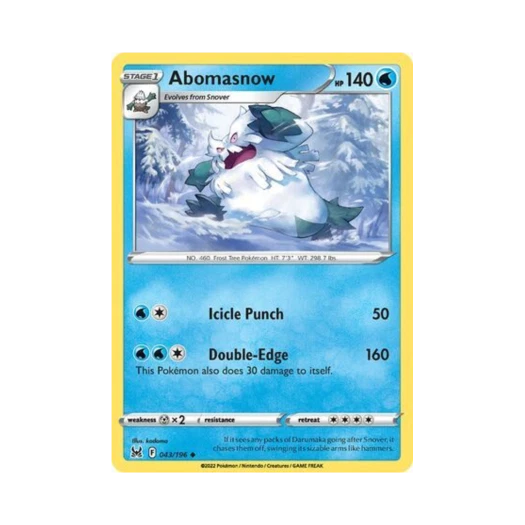 포켓몬 TCG 눈설왕 U 로스트 오리진 (영문판)