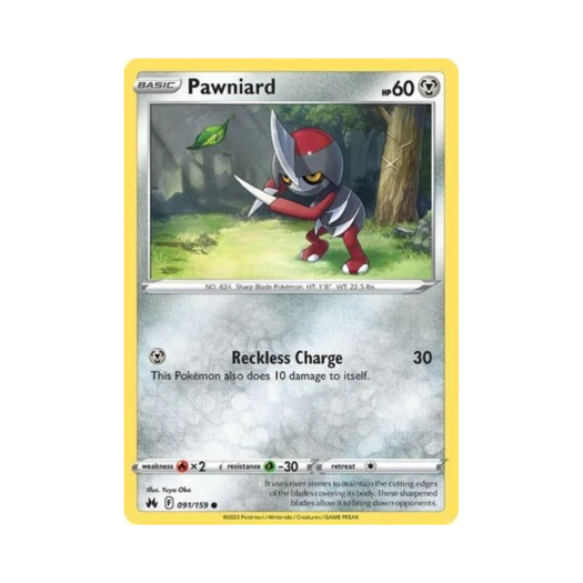 Pokemon TCG Pawniard C Crown Zenith (English Ver.)