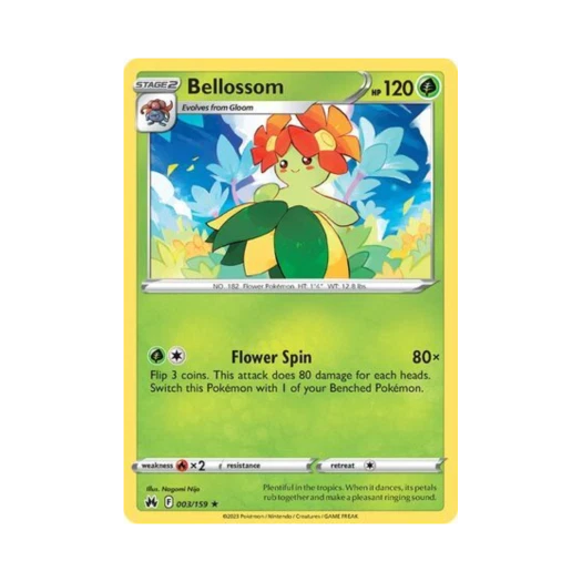 Pokemon TCG Bellossom R Crown Zenith (English Ver.)