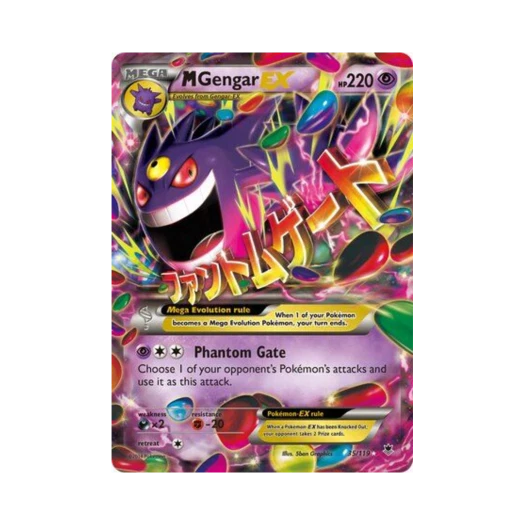 Pokemon TCG M Gengar EX RHE Phantom Forces (English Ver.)