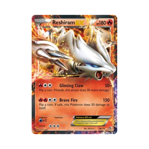 포켓몬 TCG 레시라무 ex RHE 레전더리 트레져스 (영문판)