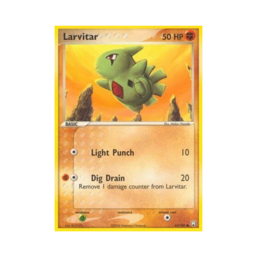 Pokemon TCG Larvitar C EX Team Rocket Returns (English Ver.)