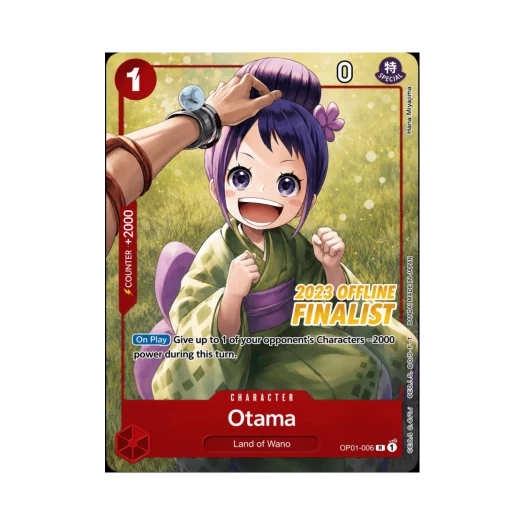 원피스 TCG 오타마 UC OP01-006 프로모션 카드 오프라인 리저널 2023 파이널리스트 카드 세트 Vol.2 (영문판) 카드 이미지