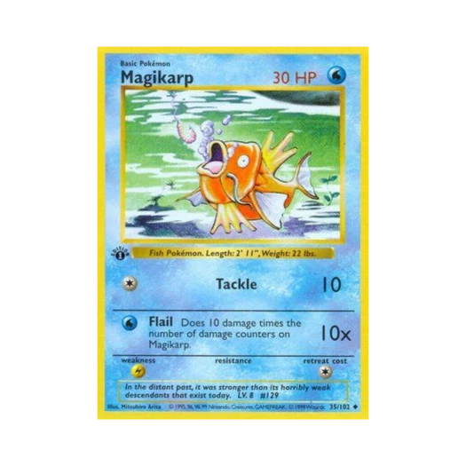 Pokemon TCG Magikarp U Base Set (English Ver.)