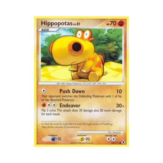 포켓몬 TCG 히포포타스 C 라이징 라이벌스 (영문판)