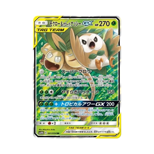 포켓몬 TCG 나몰빼미＆알로라 나시 GX RR 스카이레전드 (일어판) 카드 이미지