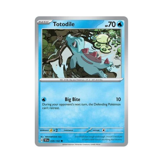 Pokemon TCG Totodile C Temporal Forces (English Ver.)