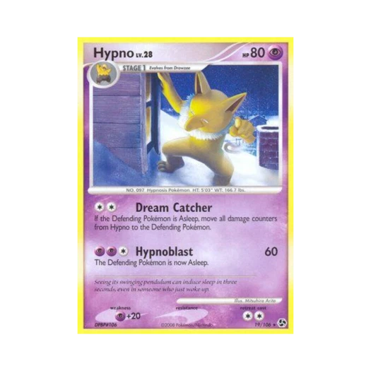 Pokemon TCG Hypno R Great Encounters (English Ver.)