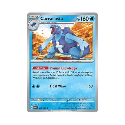 Pokemon TCG Carracosta R Stellar Crown (English Ver.)