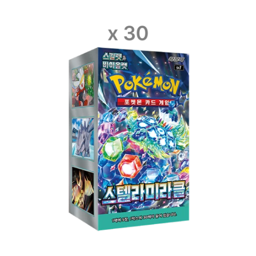 포켓몬 TCG 스칼렛 & 바이올렛 확장팩 스텔라미라클 30박스 (총 900팩/한글판) 카드 이미지