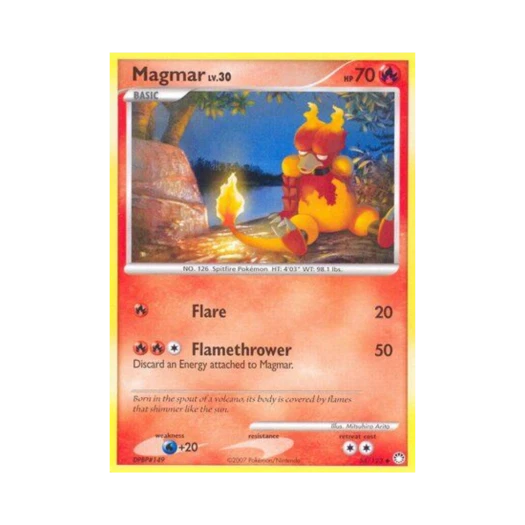 Pokemon TCG Magmar U Mysterious Treasures (English Ver.)