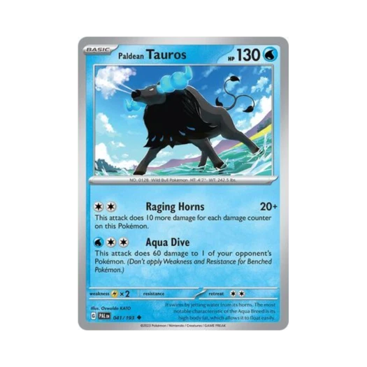 Pokemon TCG Paldean Tauros U Paldea Evolved (English Ver.)