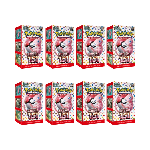 포켓몬 TCG 스칼렛 & 바이올렛 강화 확장팩 포켓몬 카드 151 4 박스 (80팩/한글판)