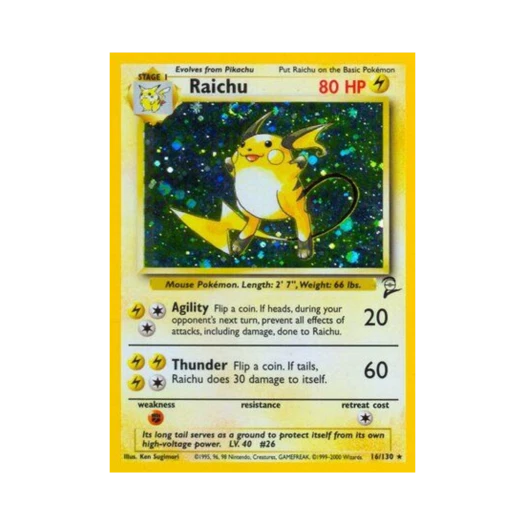 Pokemon TCG Raichu Base Set 2 (English Ver.)