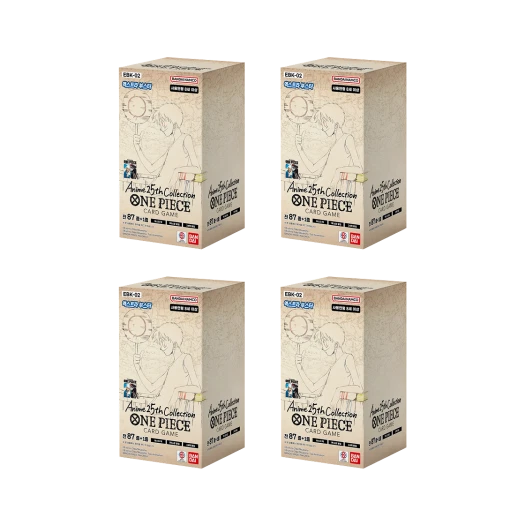 원피스 TCG EBK-02 엑스트라 부스터 팩 애니메이션 25주년 컬렉션 4 박스 (96팩/한글판) 상품 이미지