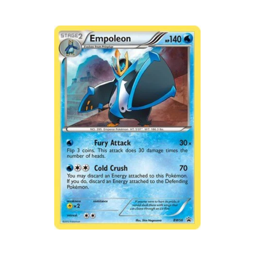 포켓몬 TCG 엠페르트 P 블랙 & 화이트 프로모카드 (영문판)