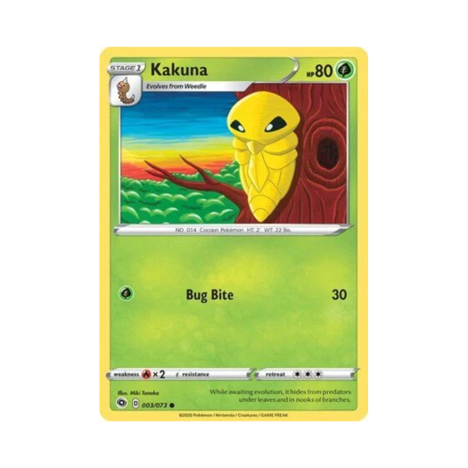 Pokemon TCG Kakuna C Champion's Path (English Ver.)