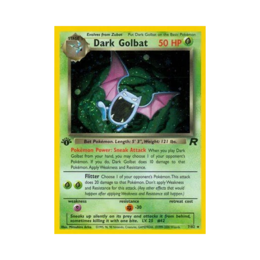 포켓몬 TCG 다크 골뱃 RH 로켓단 (영문판)