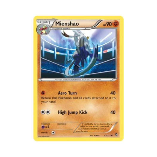 Pokemon TCG Mienshao U Furious Fists (English Ver.)