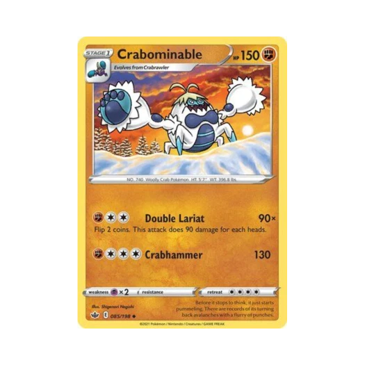Pokemon TCG Crabominable U Chilling Reign (English Ver.)