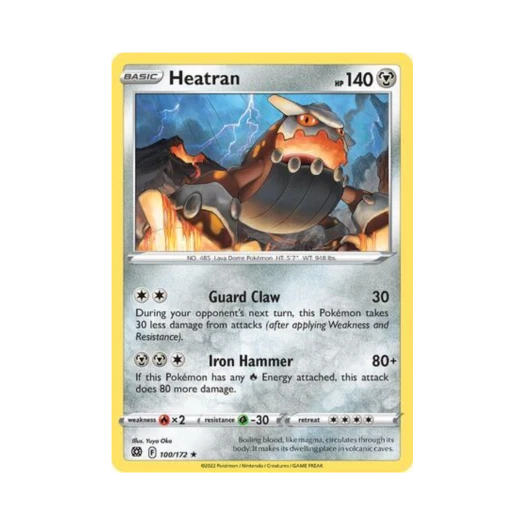 Pokemon TCG Heatran R Brilliant Stars (English Ver.)