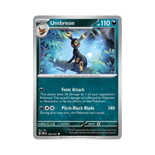 포켓몬 TCG 블래키 U 옵시디언 플레임즈 (영문판) 카드 이미지
