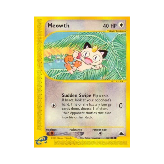 Pokemon TCG Meowth C Skyridge (English Ver.)
