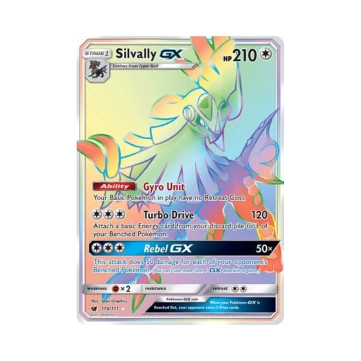 포켓몬 TCG 실버디 GX RR 크림슨 인베이전 (영문판)