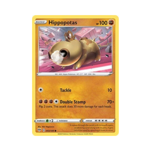 포켓몬 TCG 히포포타스 C 다크니스 어블레이즈 (영문판)