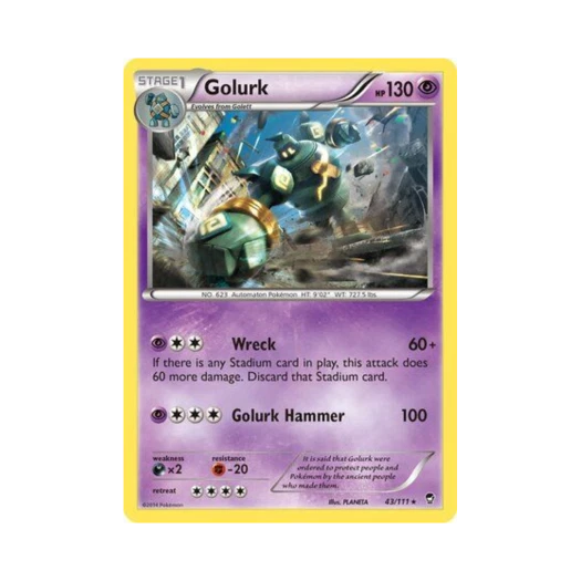 포켓몬 TCG 골루그 R 퓨리어스 피스트 (영문판)