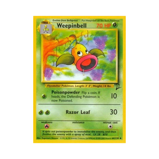 Pokemon TCG Weepinbell U Base Set 2 (English Ver.)