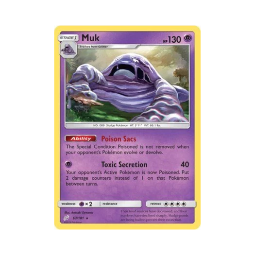 포켓몬 TCG 질뻐기 R 팀업 (영문판)