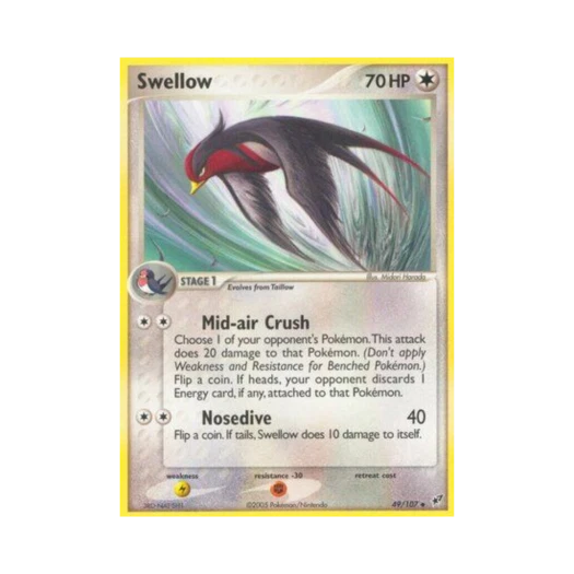 포켓몬 TCG 스왈로 U EX 테오키스 (영문판)