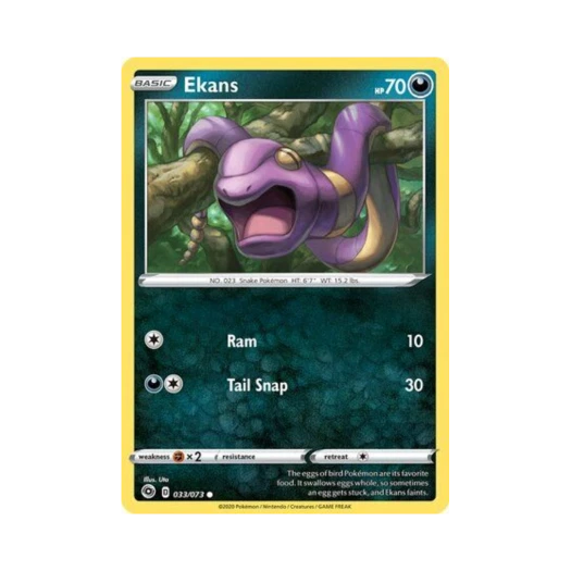 Pokemon TCG Ekans C Champion's Path (English Ver.)
