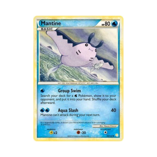 포켓몬 TCG 만타인 U 하트골드 & 소울실버 (영문판)