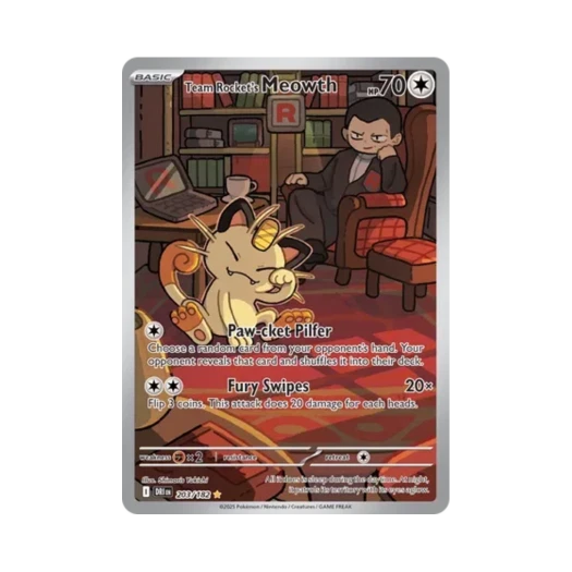 포켓몬 TCG 로켓단의 나옹 IR 데스티니드 라이벌스 (영문판)
