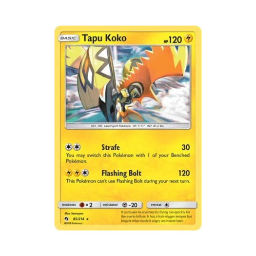 포켓몬 TCG 카푸꼬꼬꼭 RH 로스트 썬더 (영문판)